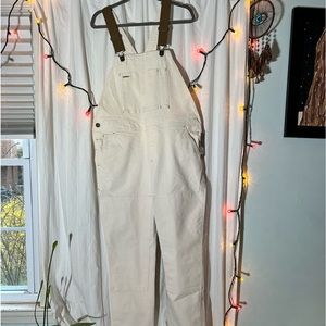 REI white overalls. NWT